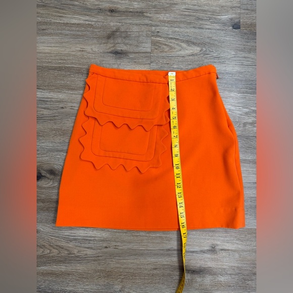 Victoria Beckham Orange  Skirt Sz XS- S - Picture 6 of 8
